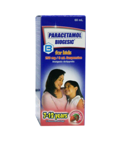 BIOGESIC 250MG FOR KIDS 60ML SUSPENSION