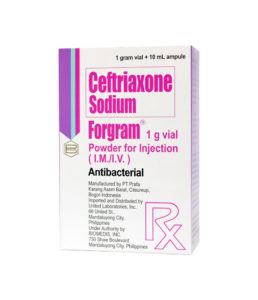 FORGRAM 1G WITH DILUENT VIAL