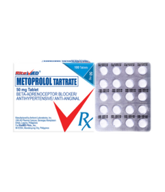 METOPROLOL 50MG TABLET – RITEMED