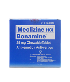 BONAMINE 25MG CHEWABLE TABLET