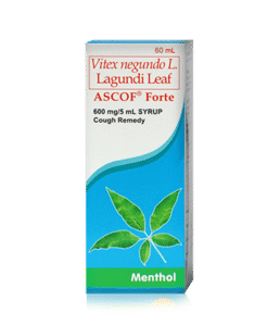 ASCOF FORTE MENTHOL 600MG SYRUP 60ML