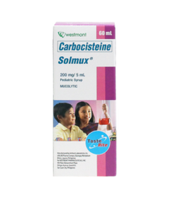 SOLMUX PEDIATRIC SYRUP 200MG 60ML