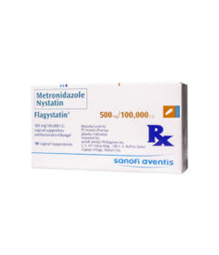 FLAGYSTATIN 500MG SUPPOSITORY