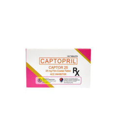 CAPTOR 25MG TABLET