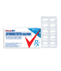 ATORVASTATIN 20MG TABLET – RITEMED