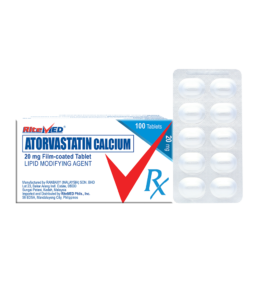 ATORVASTATIN 20MG TABLET – RITEMED