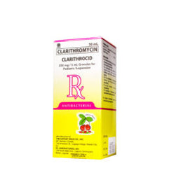CLARITHROCID 250MG/5ML SUSPENSION 50ML