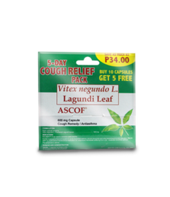 ASCOF FORTE CAPSULE 10 + 5 COUGH RELIEF PACK 600MG
