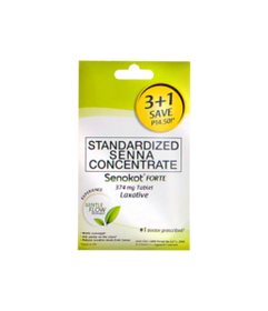 SENOKOT FORTE 374MG TABLET 3+1