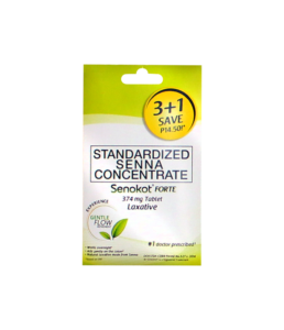 SENOKOT FORTE 374MG TABLET 3+1